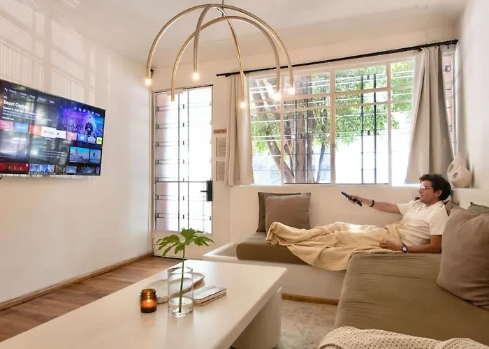 Breathtaking House With Private Rooftop In Condesa Сasa de vacaciones *